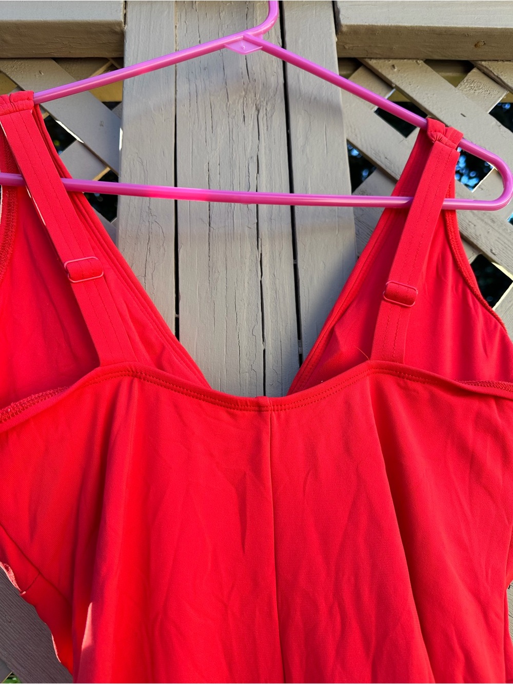 Robin Piccione Red One-Piece Swimsuit - Size 16 - Picture 3 of 7